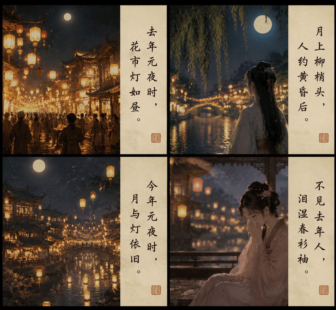 《生查子·元夕》 北宋·欧阳修